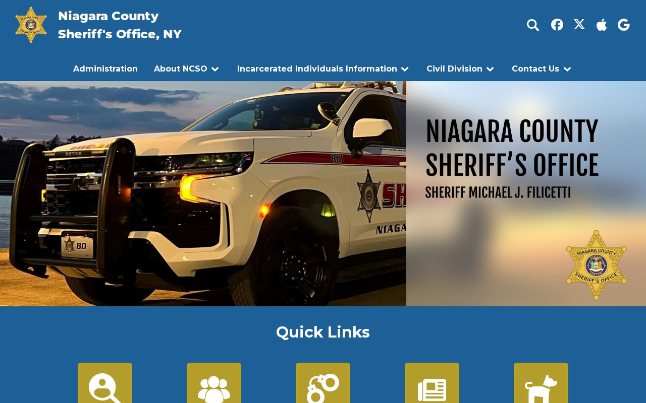North Tonawanda resident lookup boundary on the Niagara County Sheriff custody search