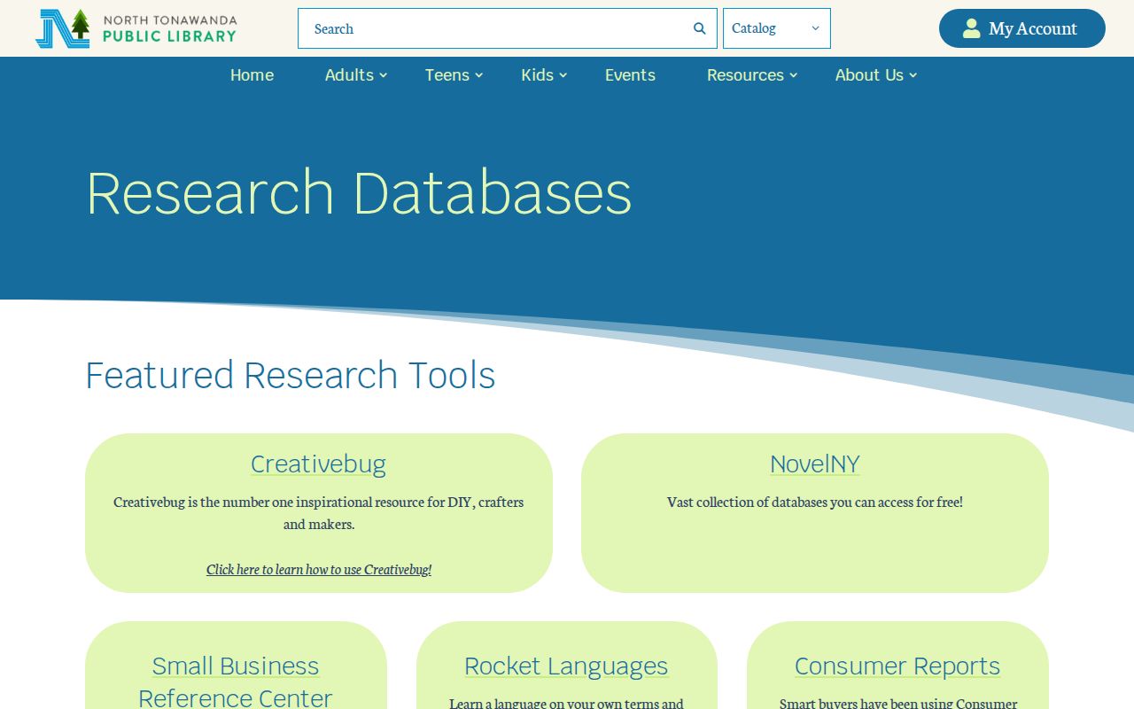 North Tonawanda city directory research through the North Tonawanda Public Library databases